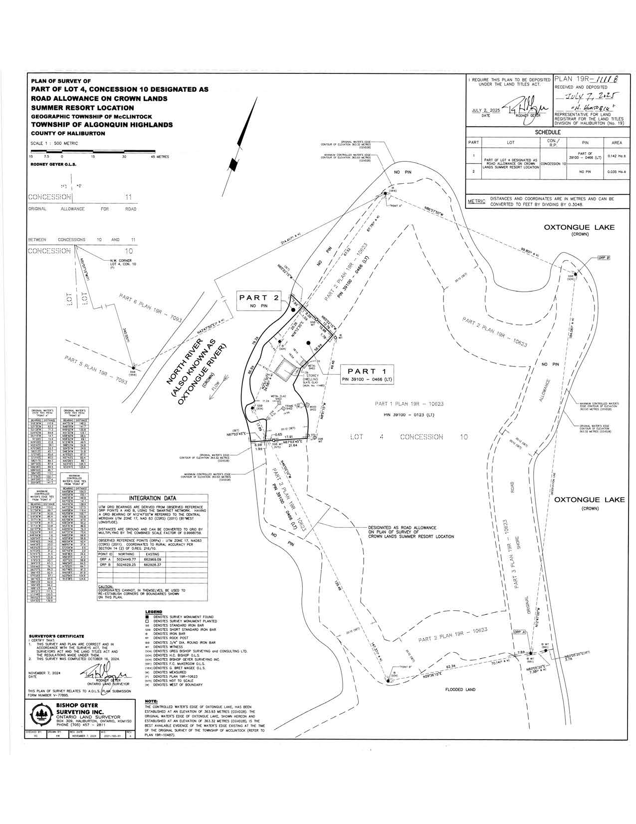 Image shows planning map of waterfront property.