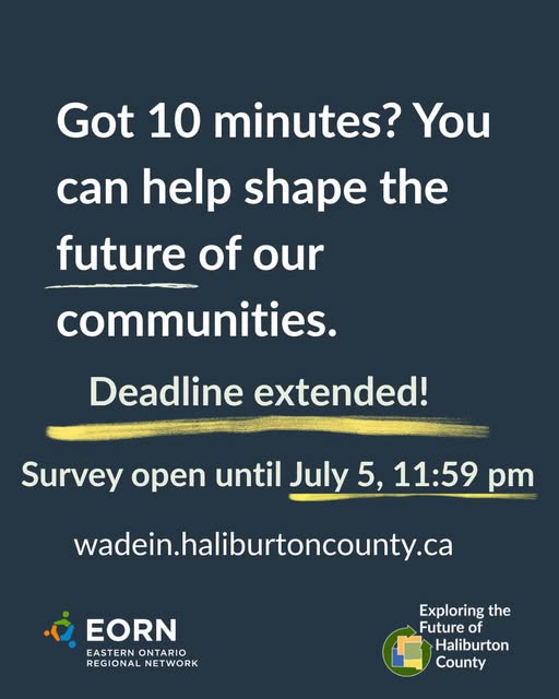 Image shows promotion for public survey.