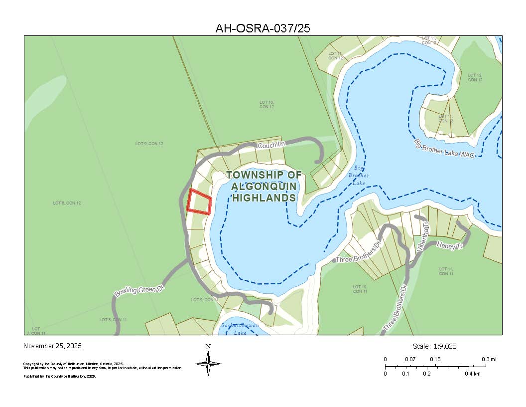 Image shows planning map of a waterfront property.