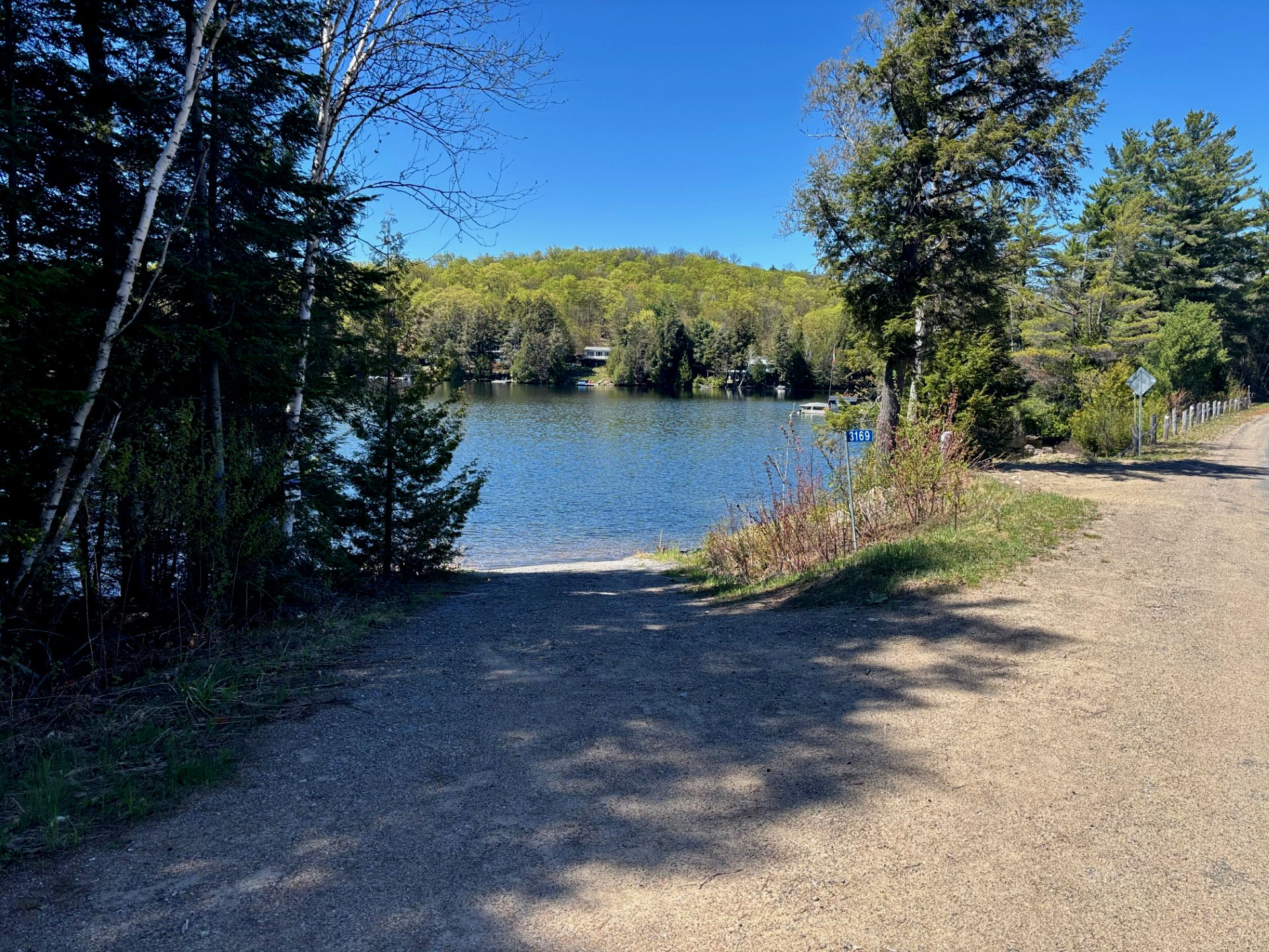 Picture shows a boat launch.