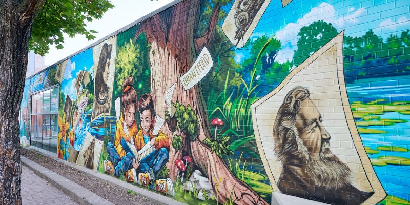 The Pages of the Grand River mural