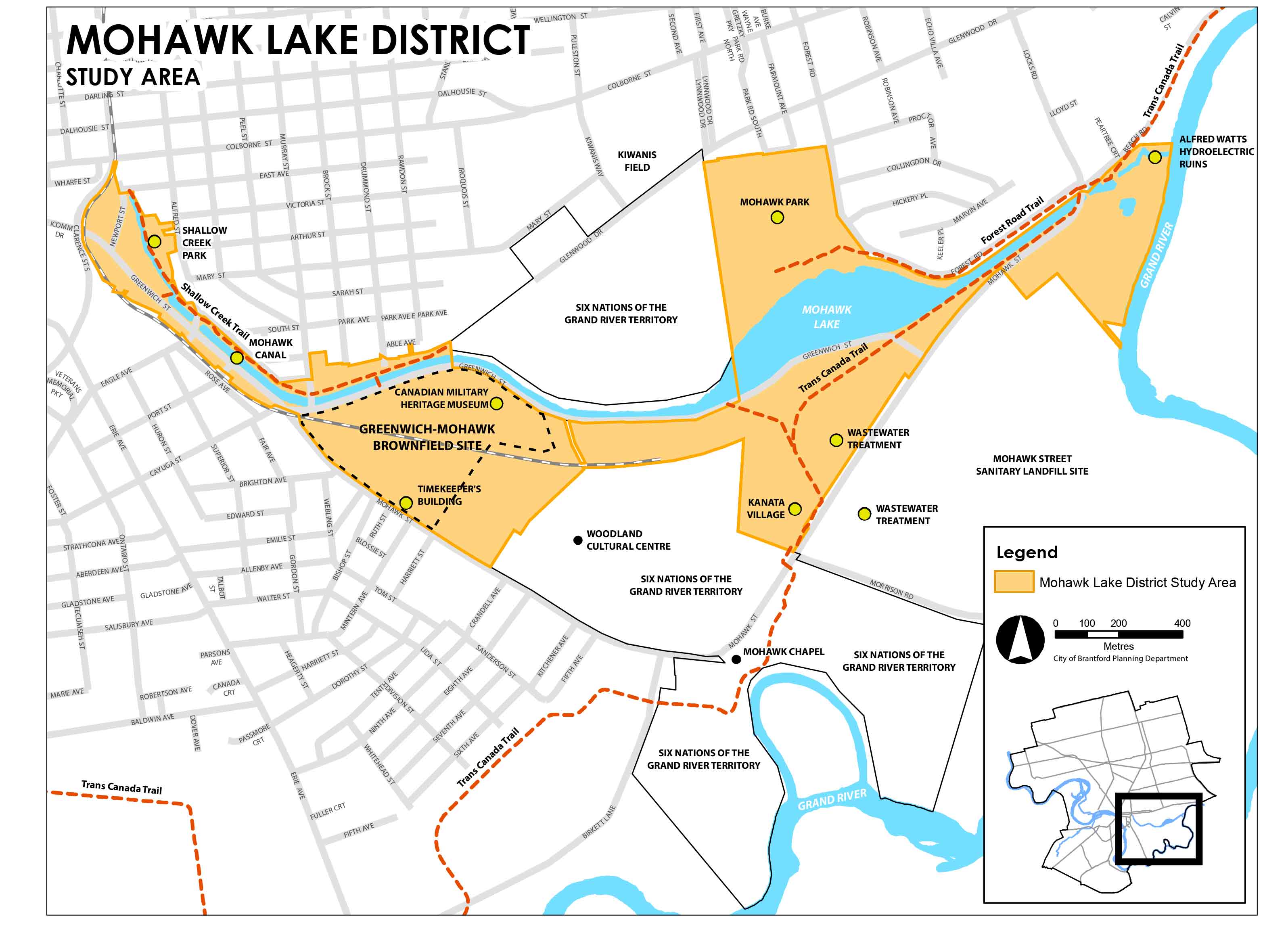 Map of the Mohawk Lake District Study Plan