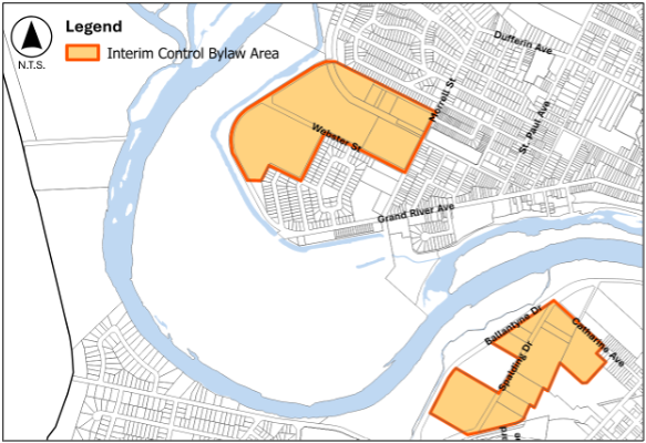 Figure 2- Interim control area (Holmedale and West Brant)