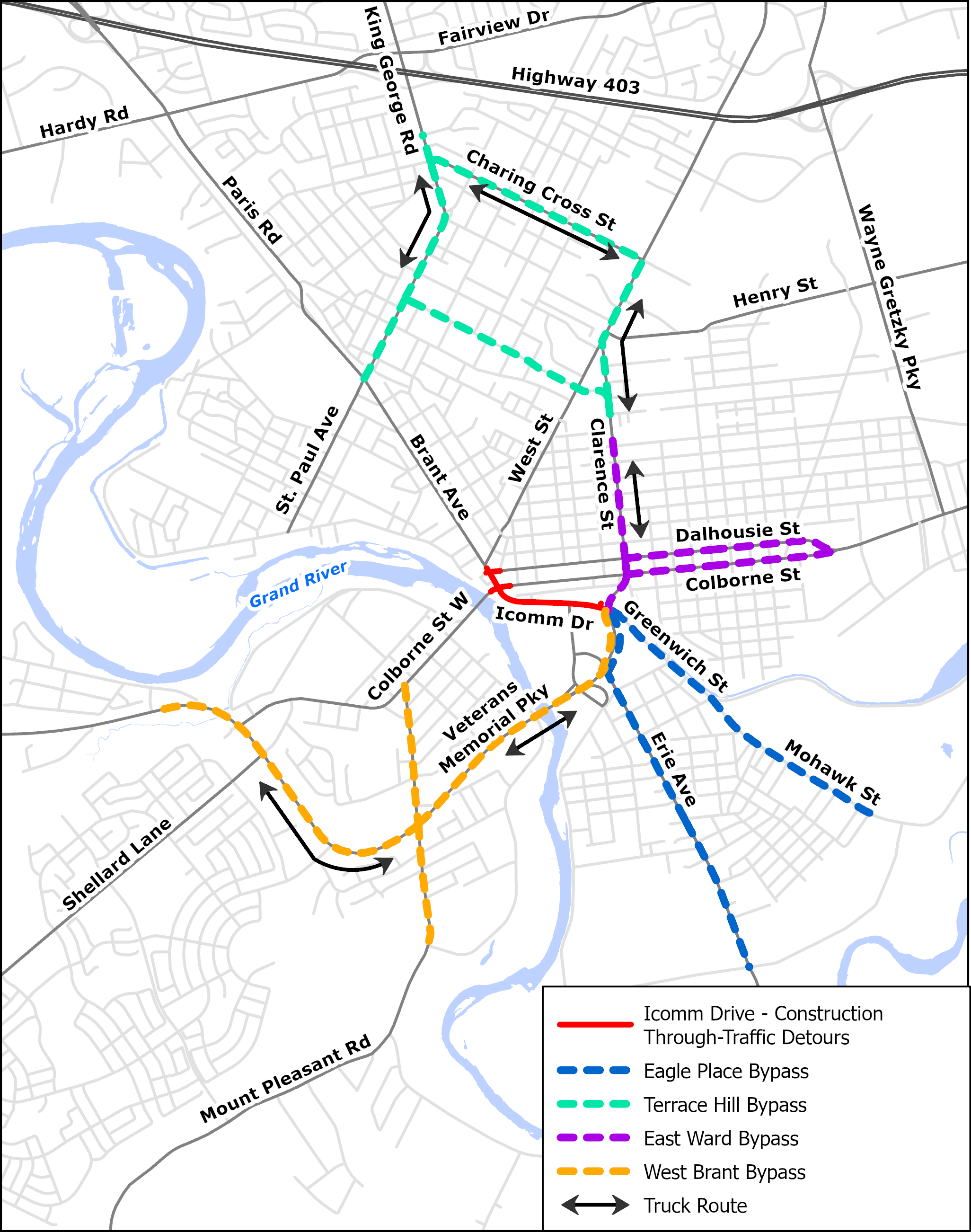 Detour Overview Map