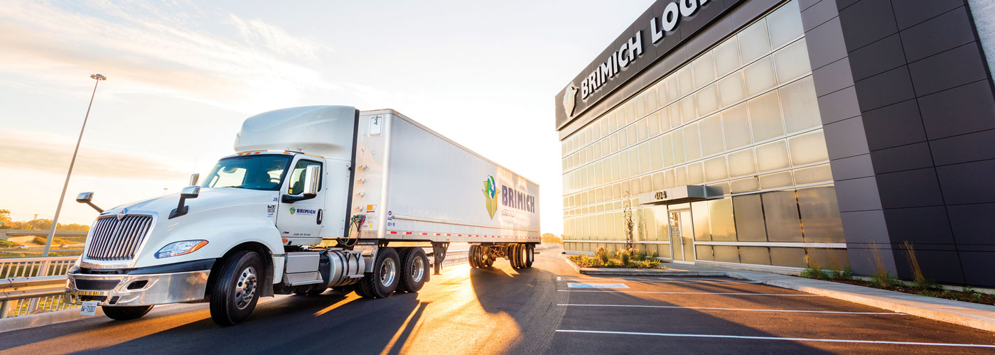 Brimich Logistics site and tractor trailer