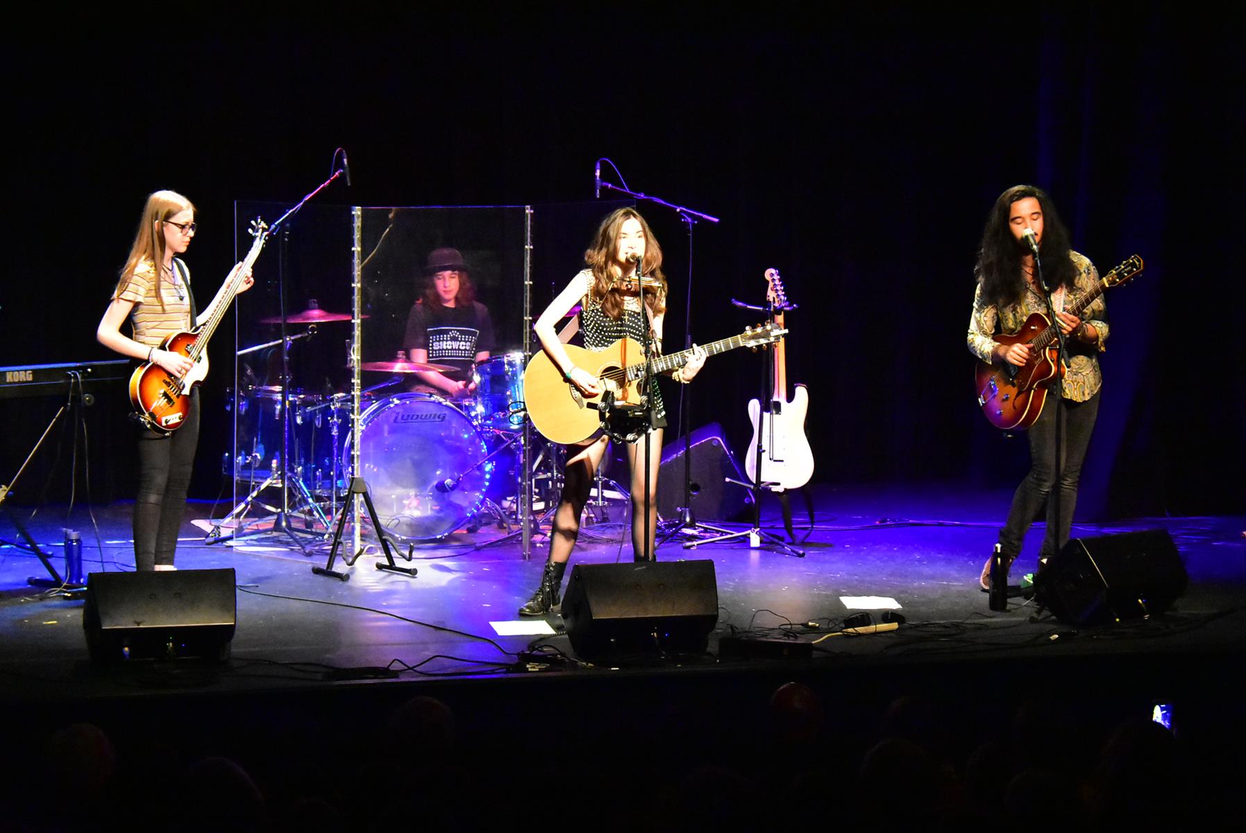 Band on stage