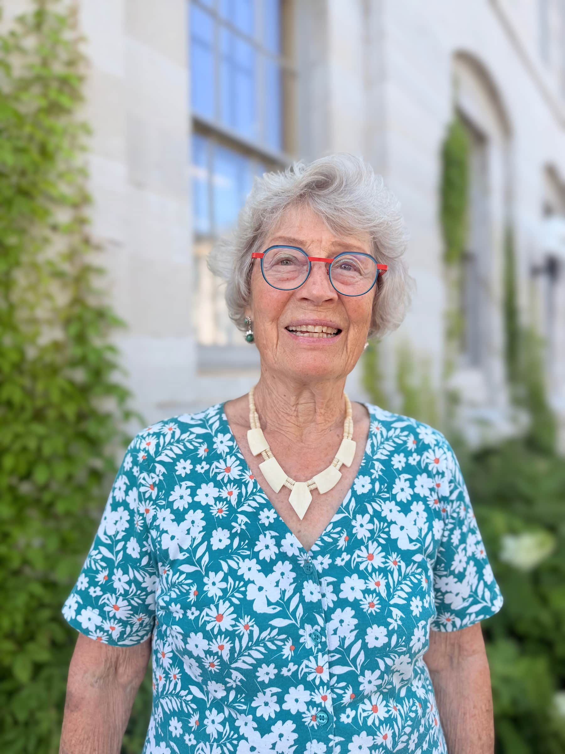 Marion Westenberg outside of City Hall