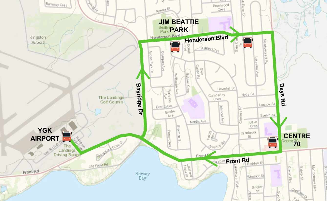 Route B map