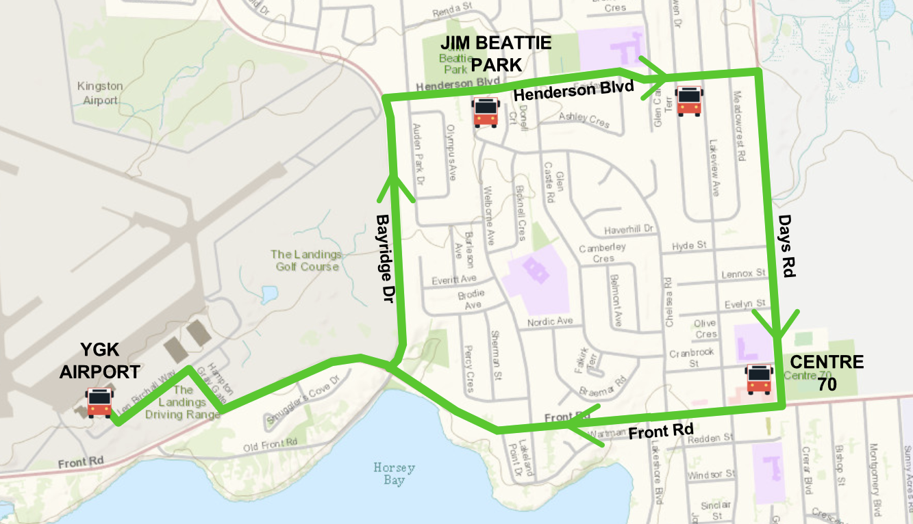 Route B map