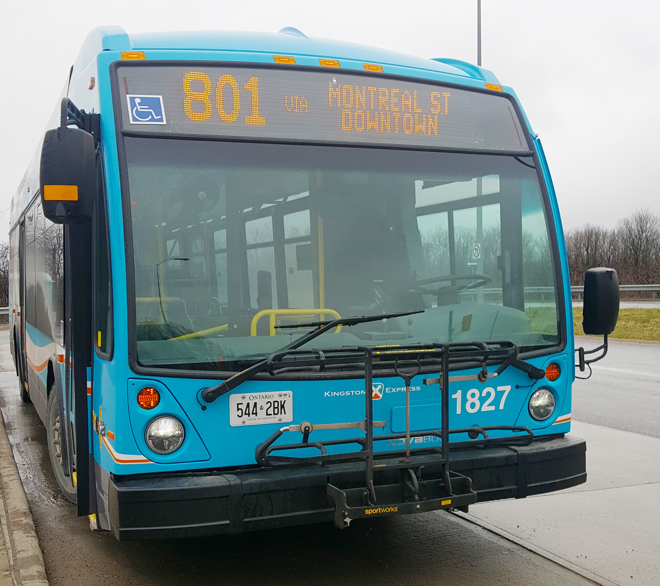 A Kingston transit bus parked