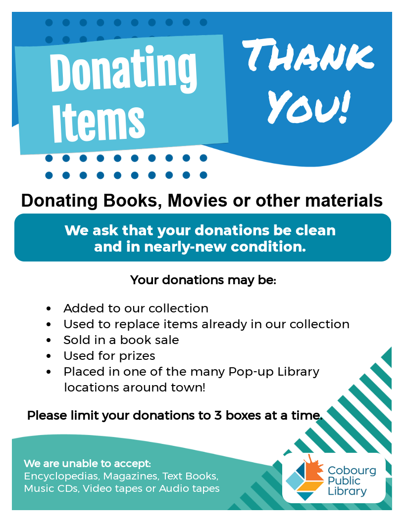 Donating items