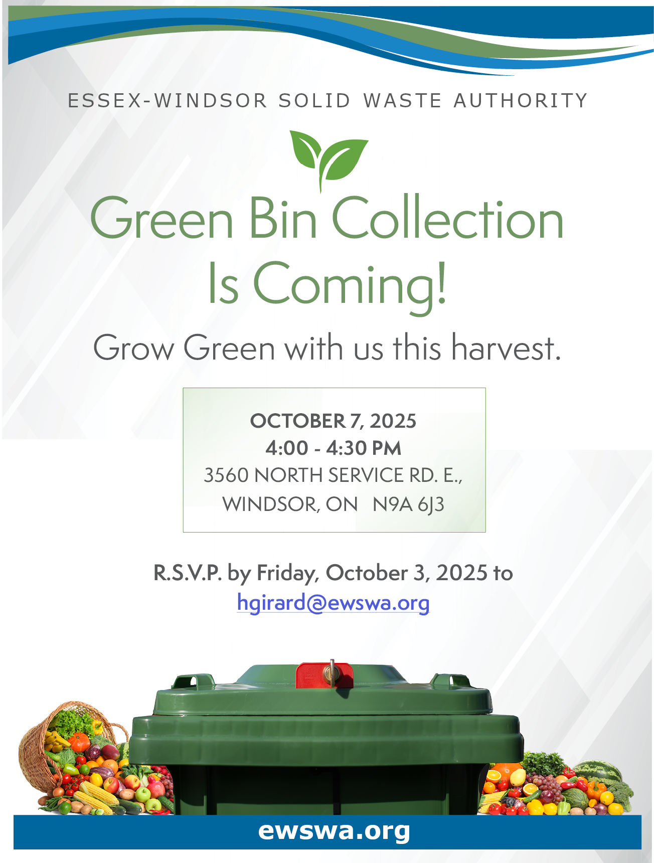 Grow Green With Us This Harvest- Green Bin Collection Begins This October!