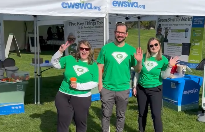 Figure 1. The EWSWA Green Team at the 2026 Earth Day celebration at Malden Park.