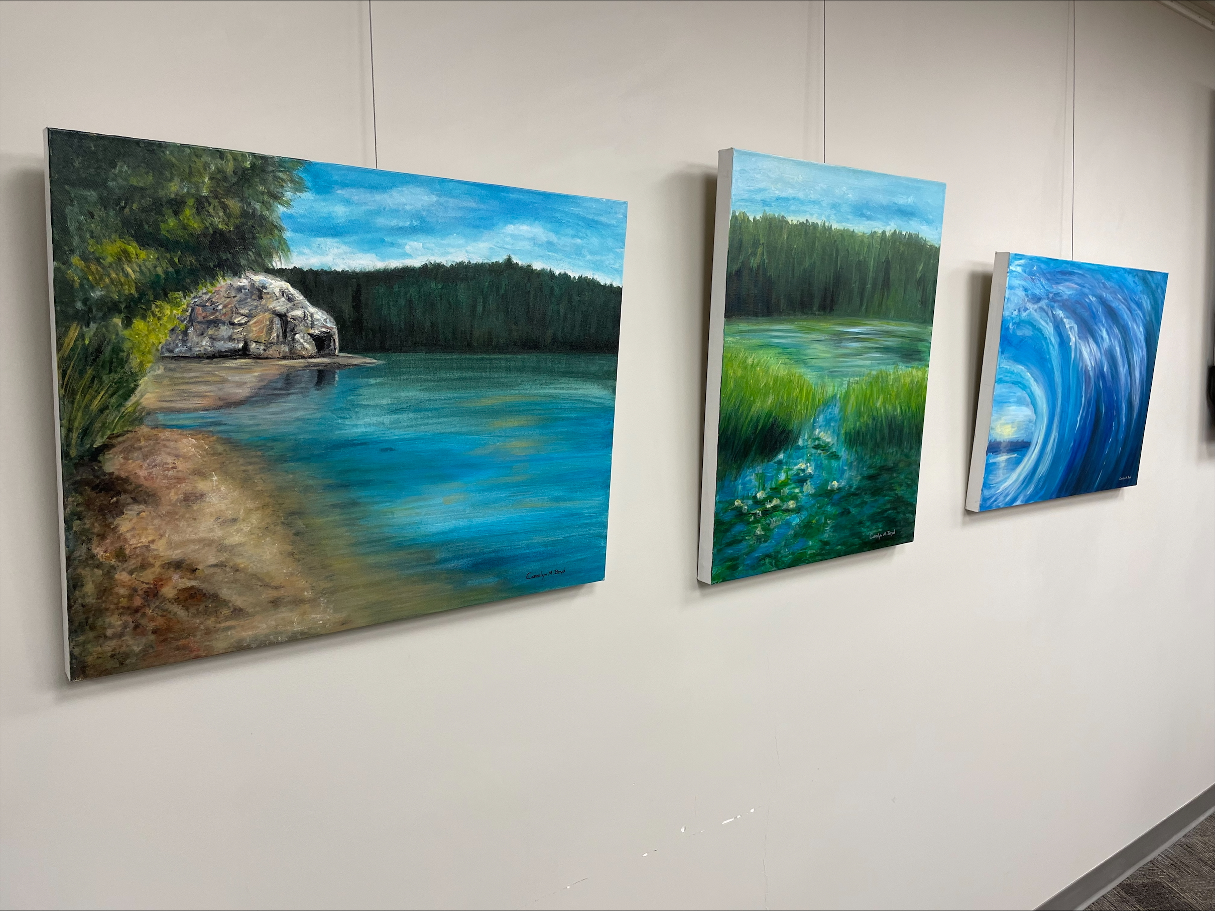 Paintings on a wall