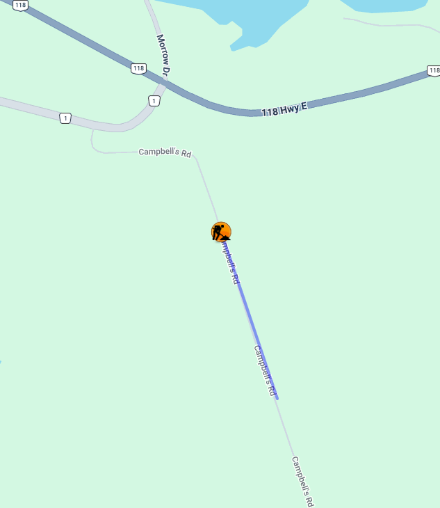 Road closure area