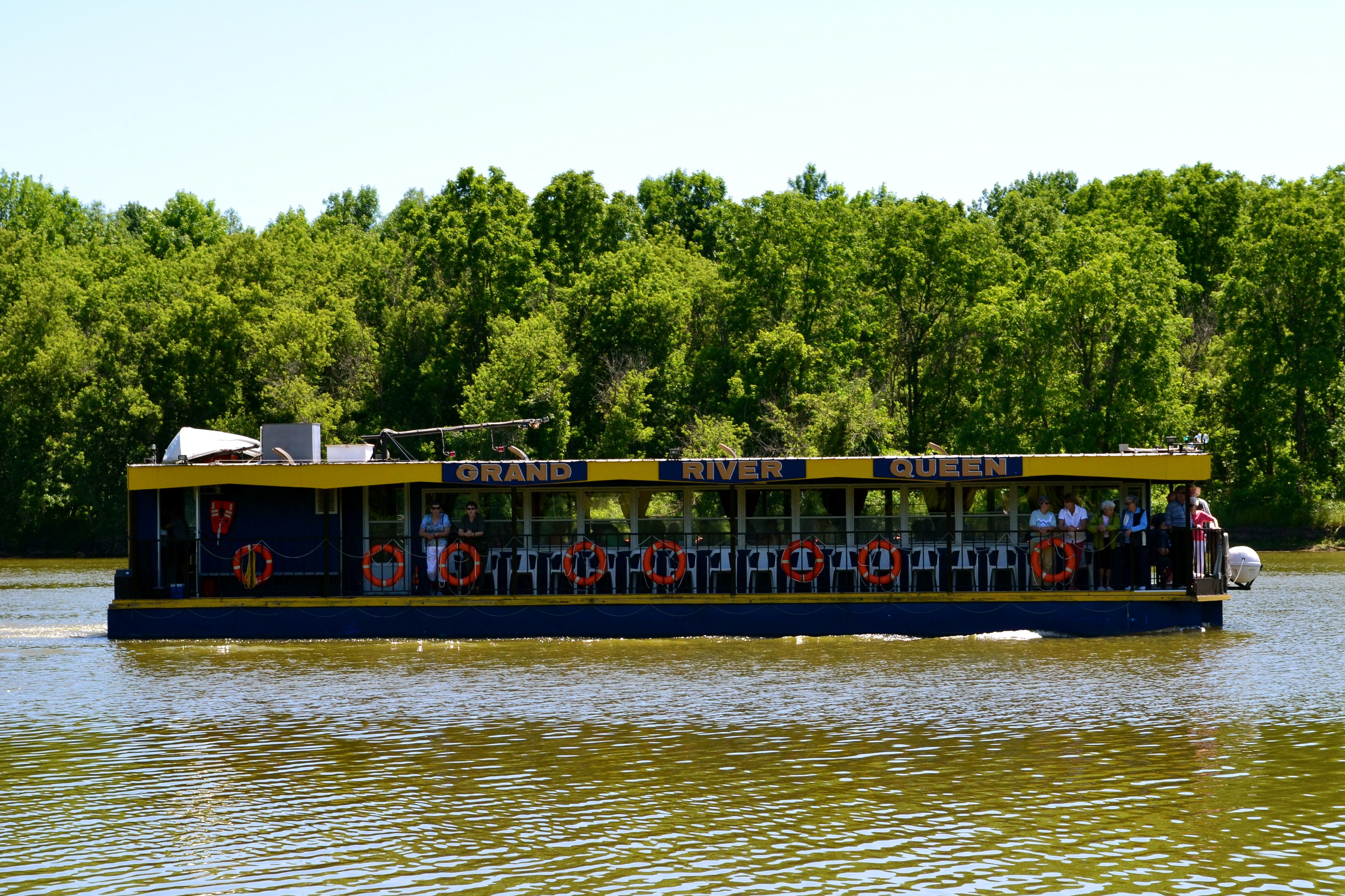 Cruise boat on the river