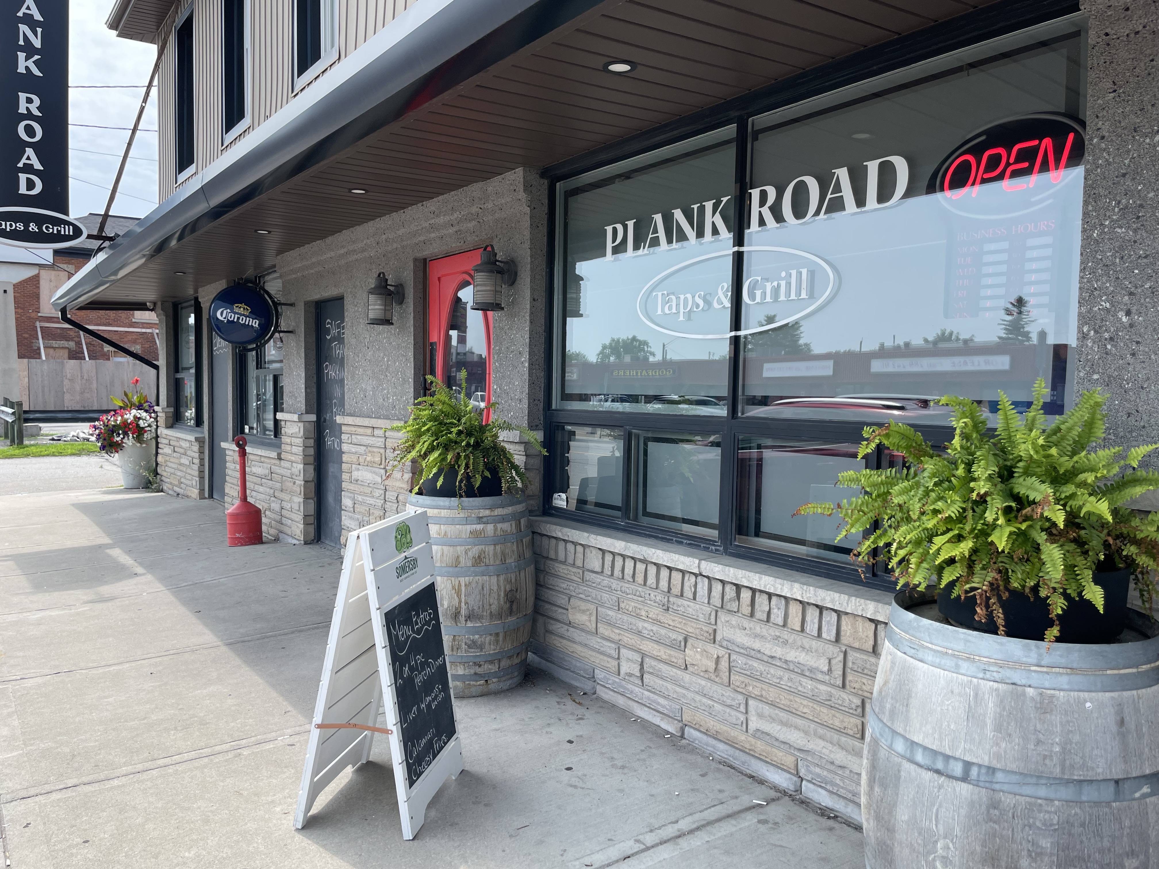 exterior of plank road bar