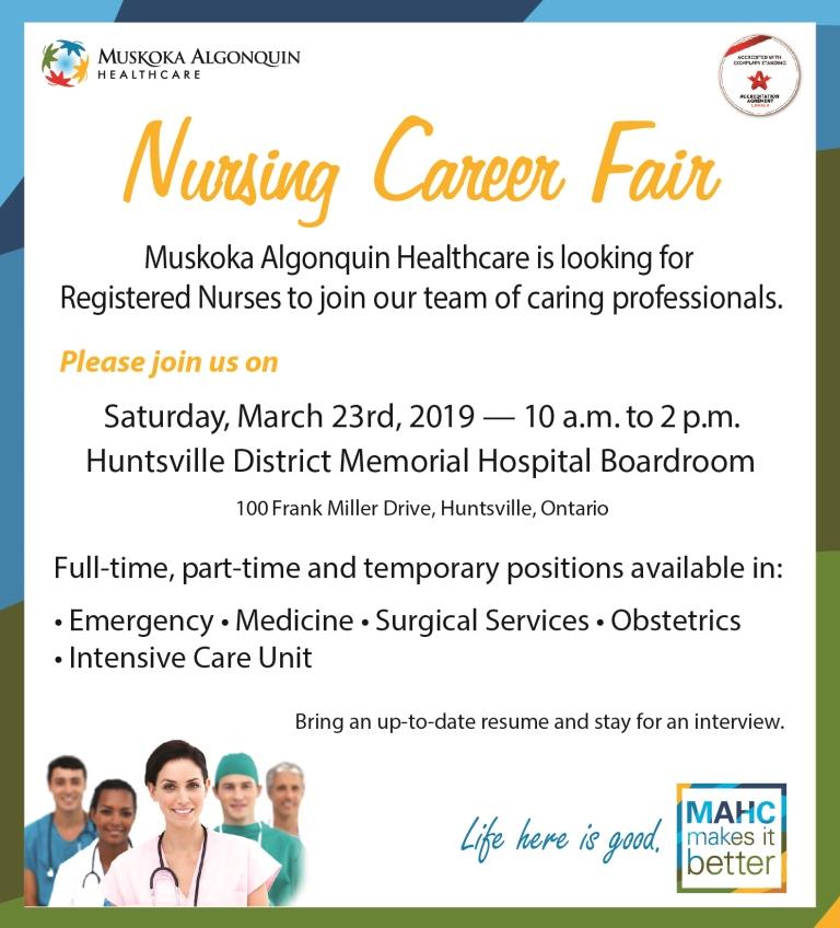 Nursing Career Fair Advertisement
