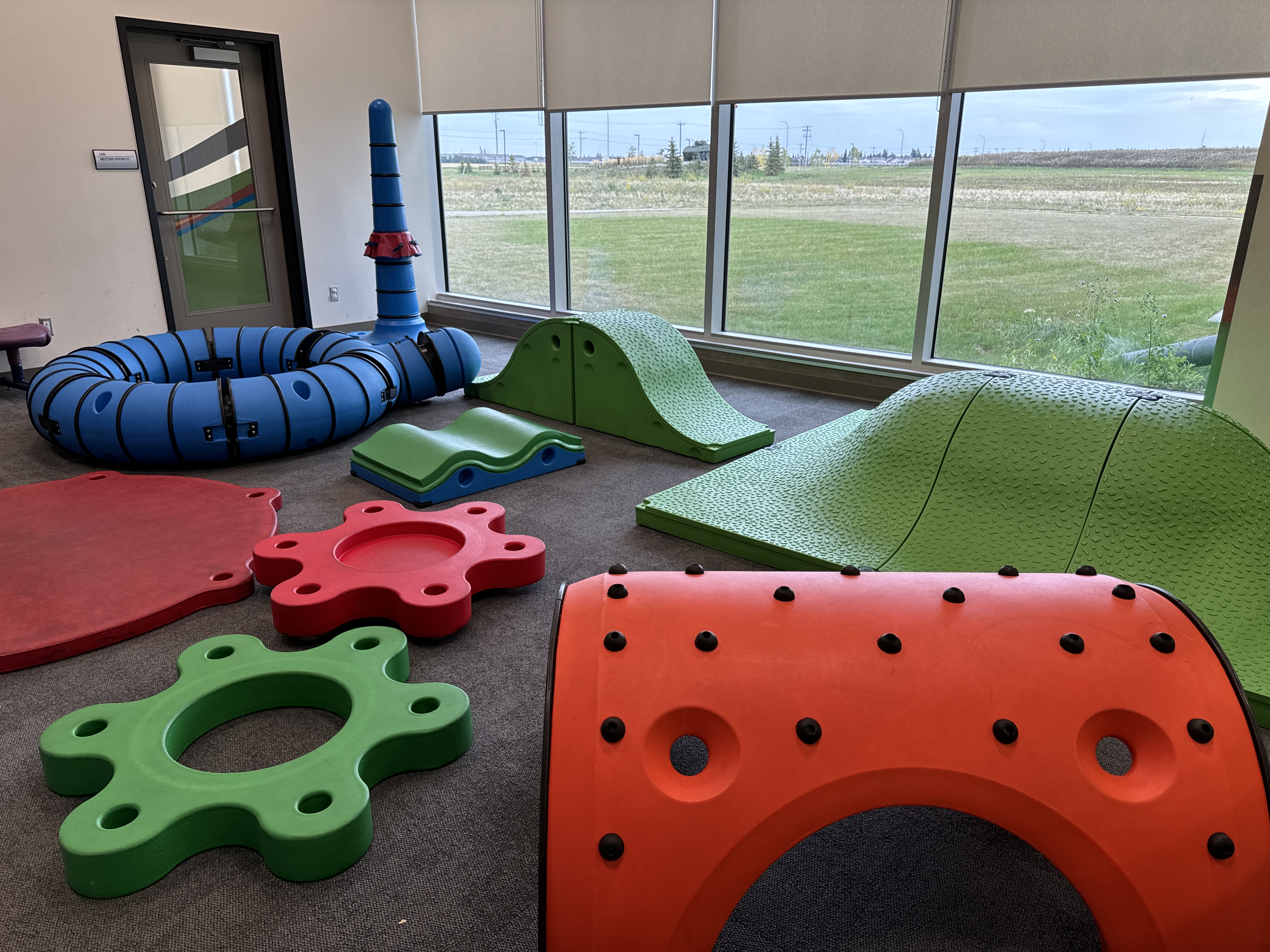 soft items for children to climb on in a play room
