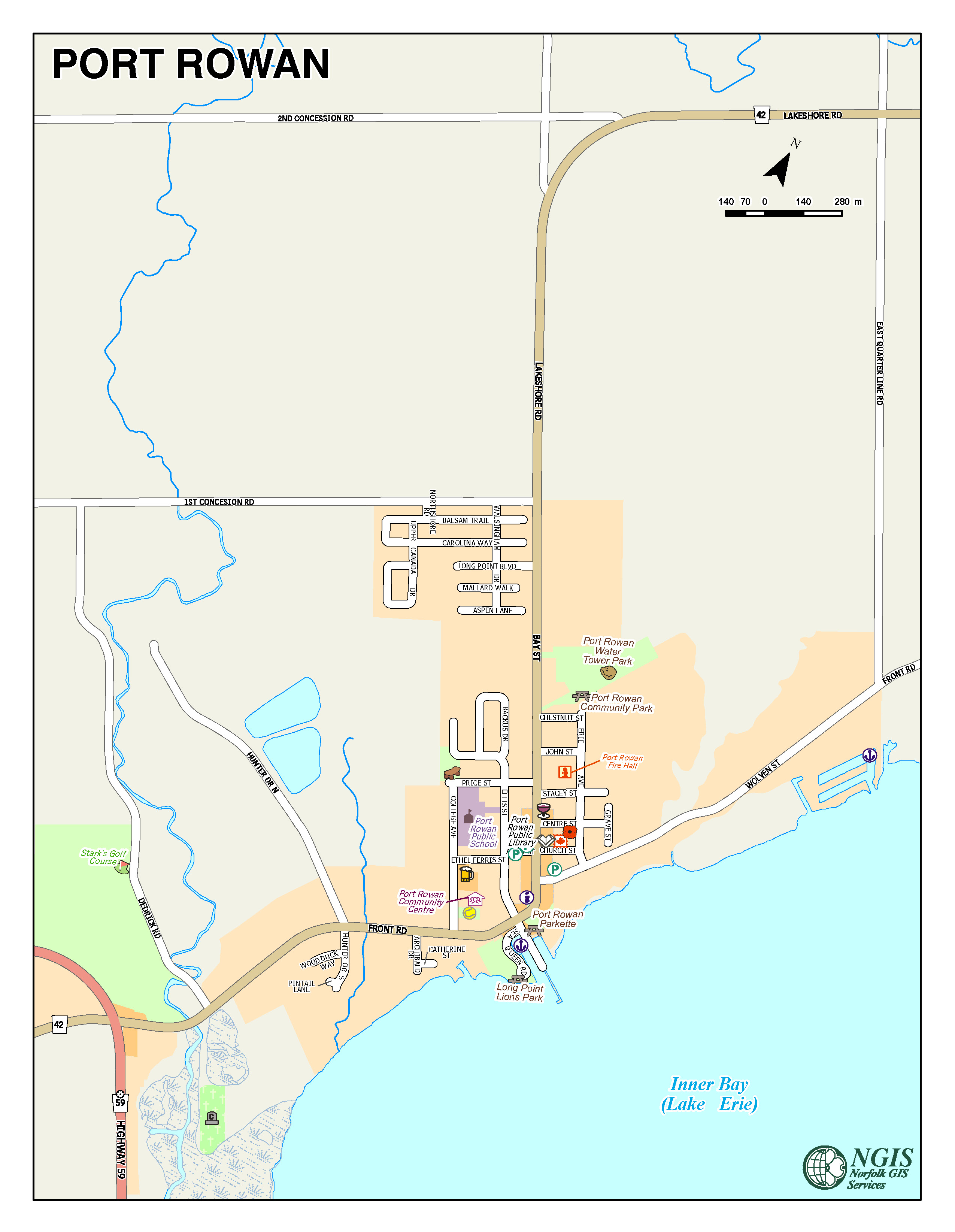 Port Rowan Map
