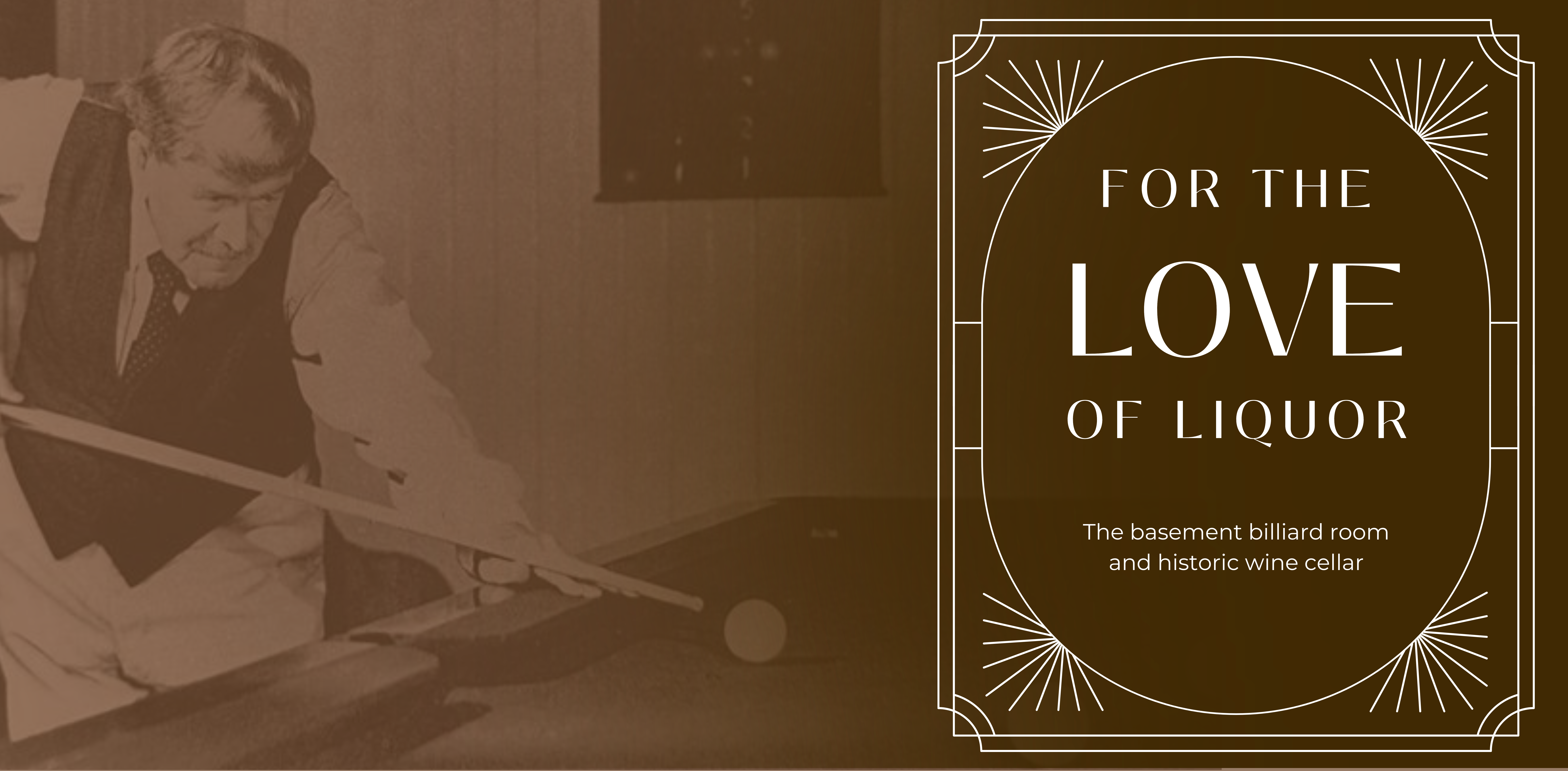 For the Love of Liquor Exhibit Banner
