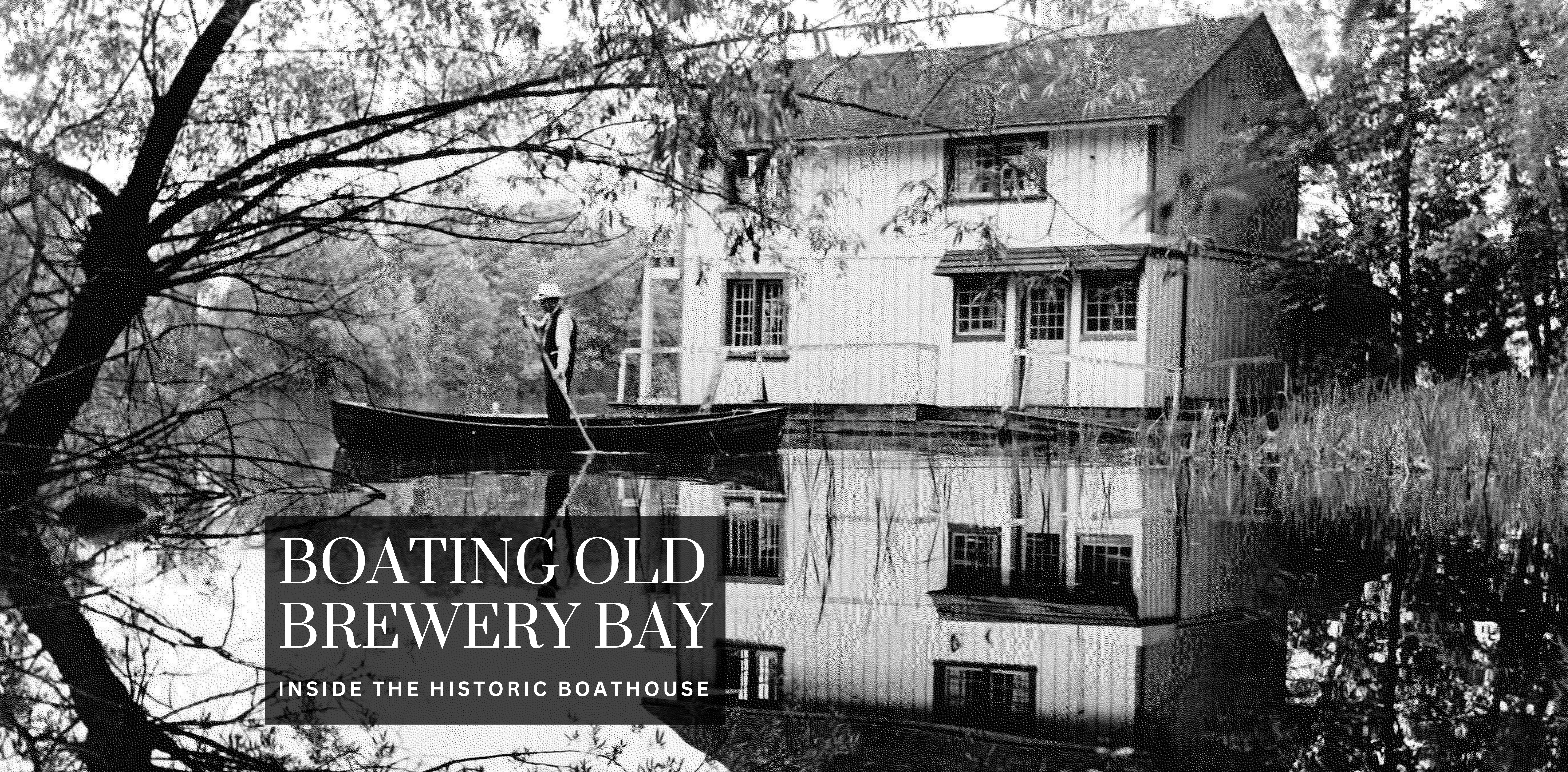 Boating Old Brewery Bay Exhibit Banner