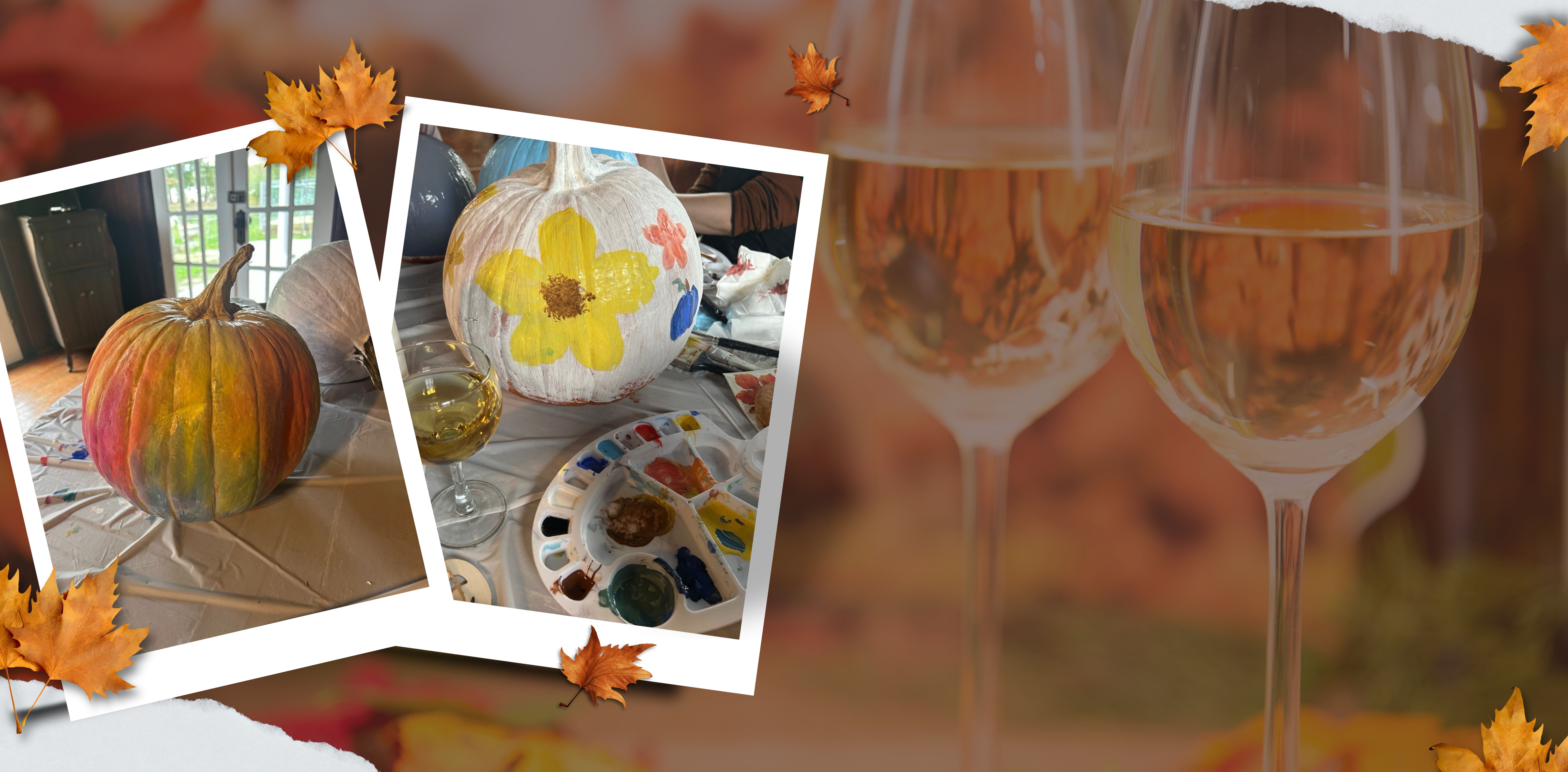 Pumpkins and Pinot Banner
