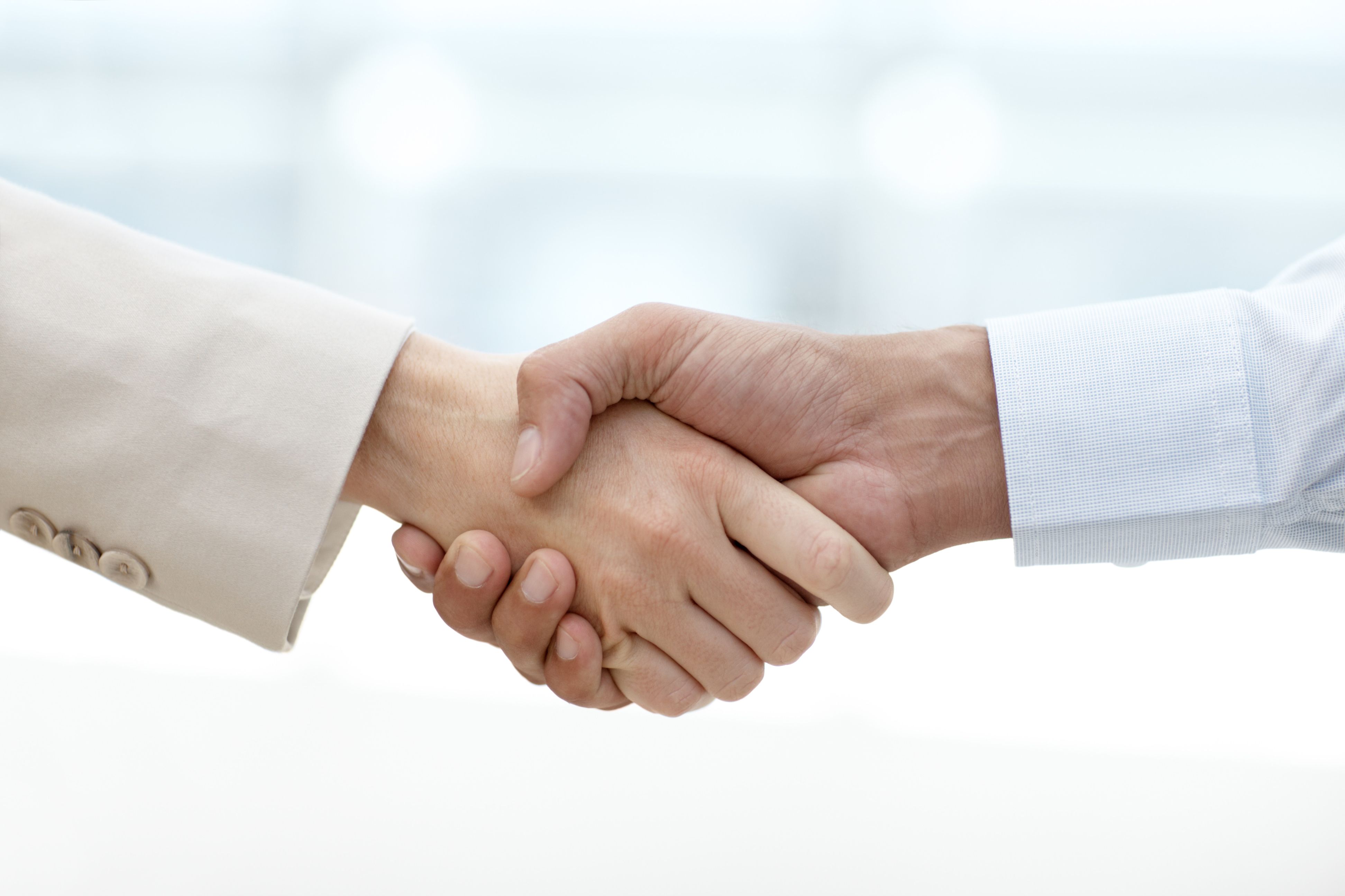 Shaking hands