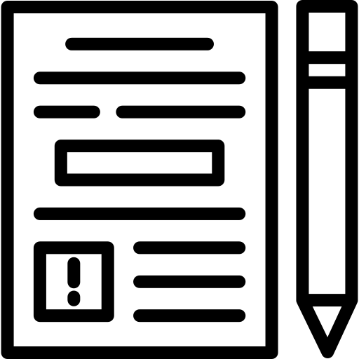pencil with form icon