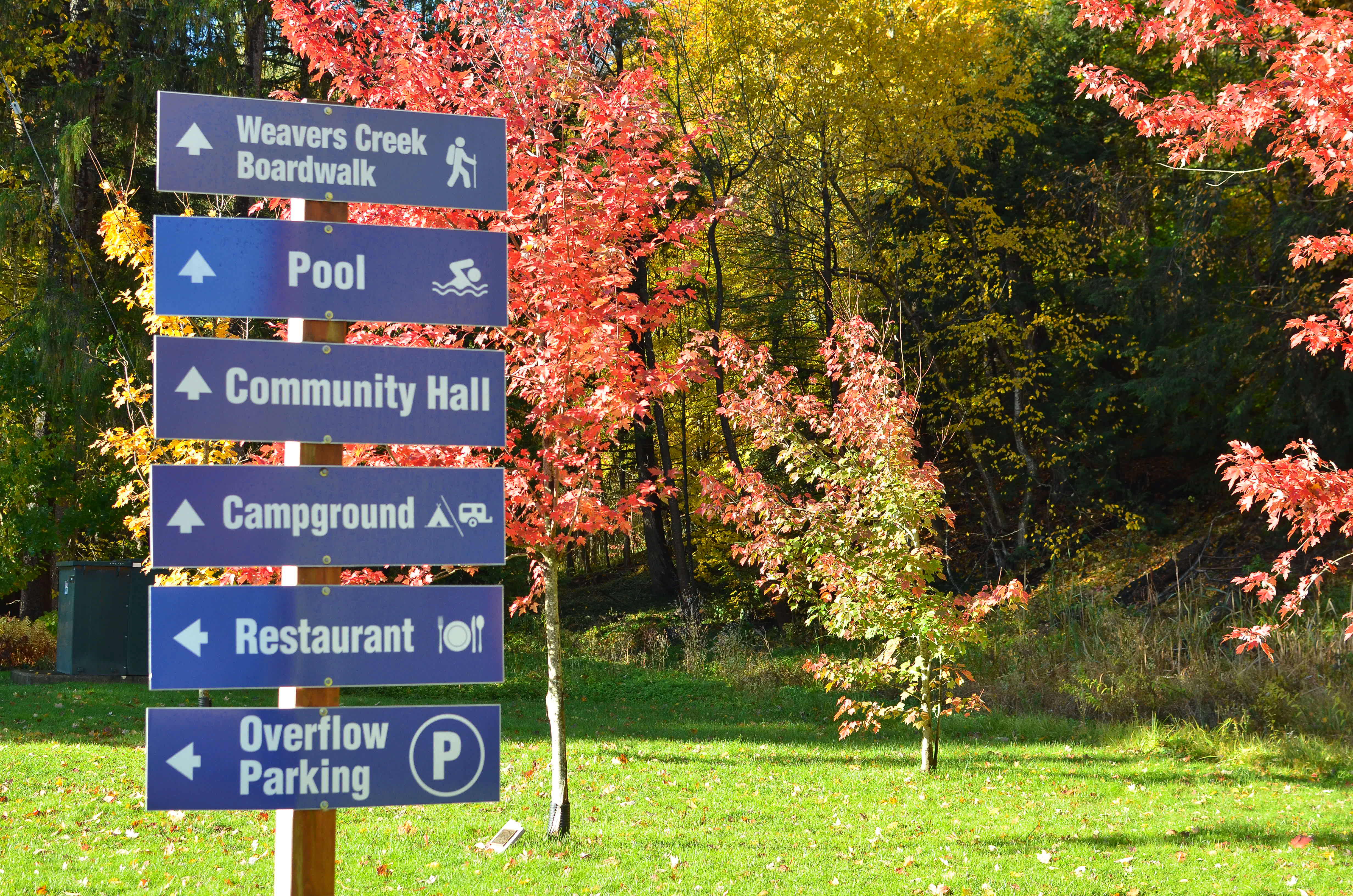 Signage at Harrison Park