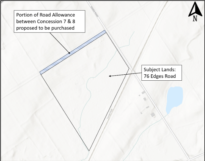 Map of Road Allowance Location