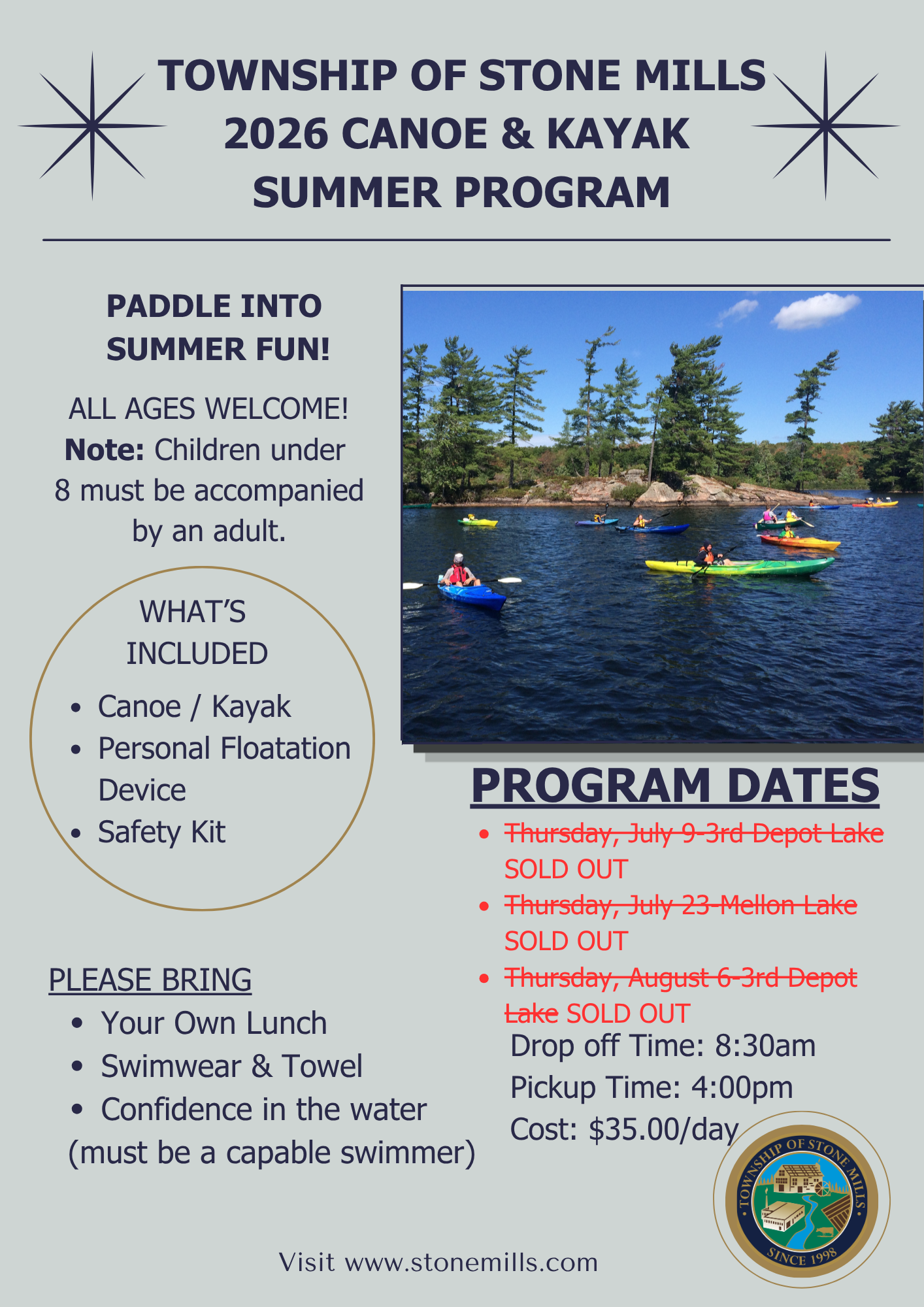 Summer Program Flyer-All Spaces Full