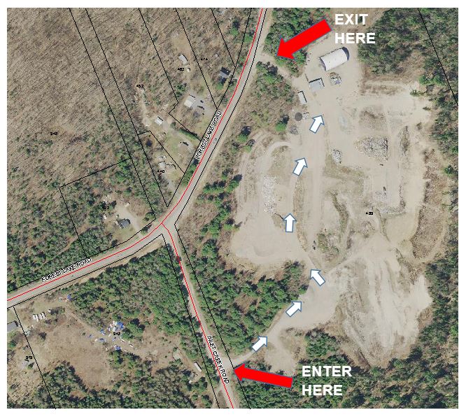 Strong Landfill Hazmat Directional Map